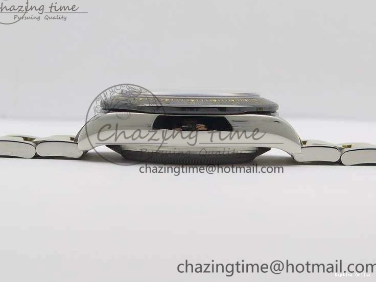 1230 FlexibleFit Daytona SS YG Ceramic Bezel JH Best Edition Gold Dial On SS YG Bracelet A 3528